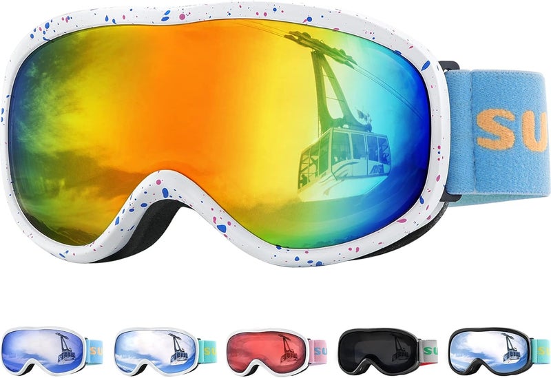 Supertrip Kids Ski Goggles, Anti-Fog Snow Snowboard Goggles for Kids Boys Grils Youth Age 5-15 - Image 1